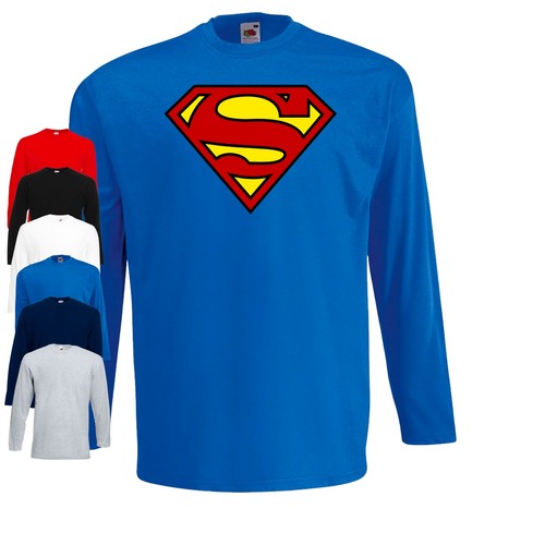 Superman long sleeve shirt - superman, t-shirt