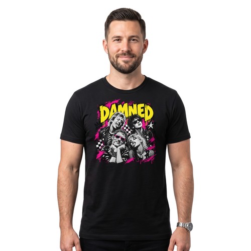Retro punk rock - punk, t-shirt