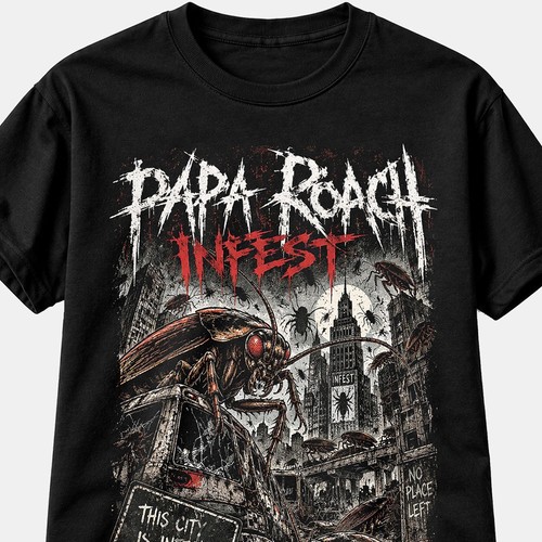 Papa roach infest shirt nu - infest,