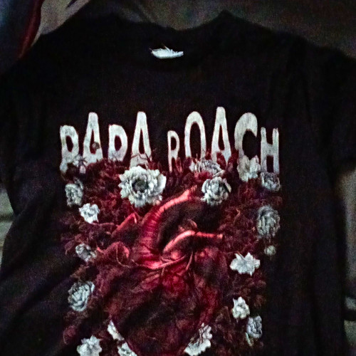 Men black papa roach - papa,