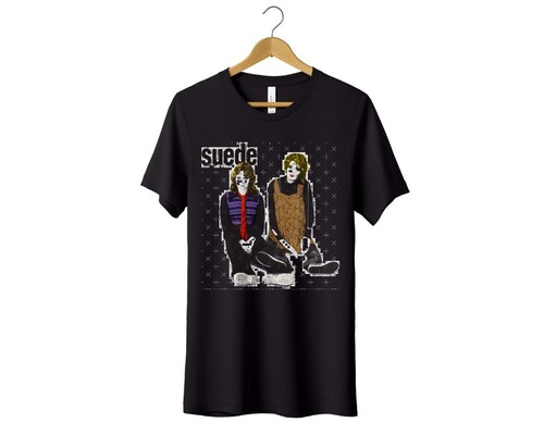 Suede band shirt - suede, vintage