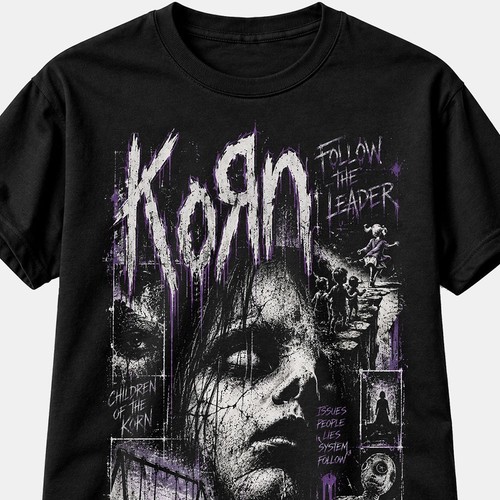 Korn shirt metal band tee - korn,