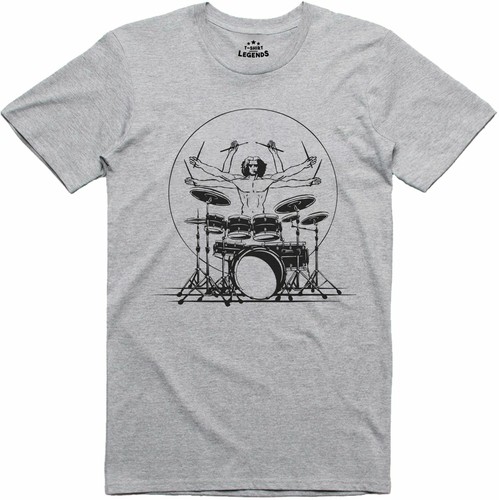 Mens shirt extreme - shirt, drummer